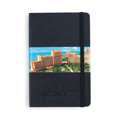 Moleskine® Hard Cover Ruled Medium Notebook - Black