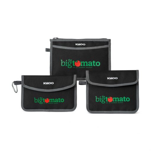 Igloo® Insulated 3 Piece Pouch Set - Black