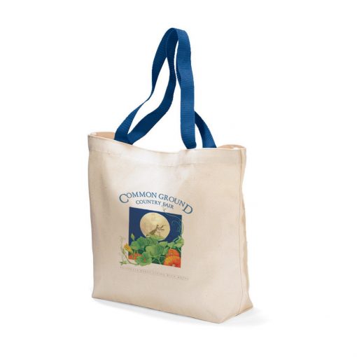 Colored Handle Tote - Royal Blue