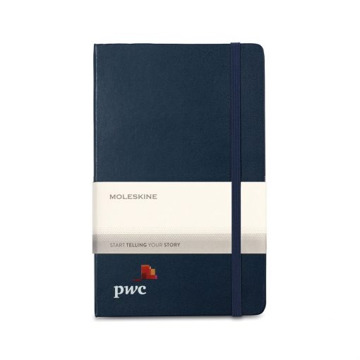 Moleskine® Hard Cover Ruled Large Expanded Notebook - Sapphire Blue