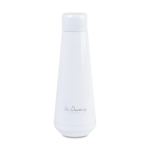 Aviana™ Wisteria Double Wall Stainless Wine Bottle - 25 Oz. - White Opaque Gloss