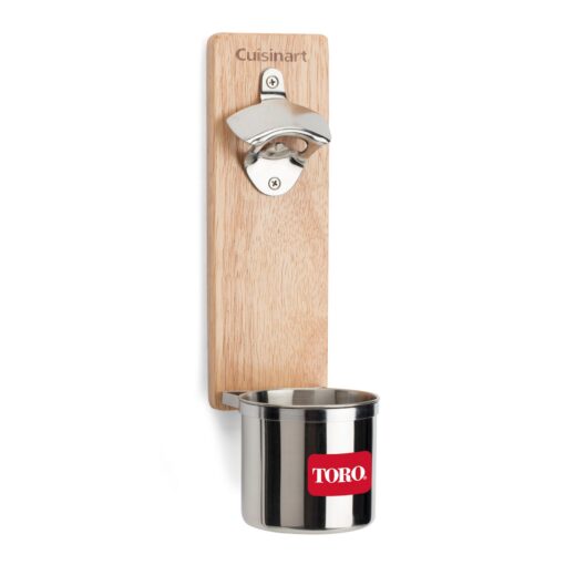 Cuisinart® Magnetic Bottle Opener & Cup Holder - Wood
