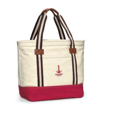 Heritage Supply Catalina Cotton Tote - Natural-Red