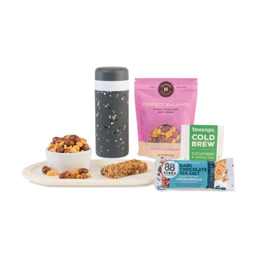W&P Just Add Water & Go Snack Gift Set - Charcoal Terrazzo