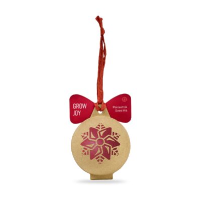 Modern Sprout Seed Ornament - Poinsettia