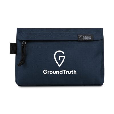 Renew rPET Zippered Pouch - Navy