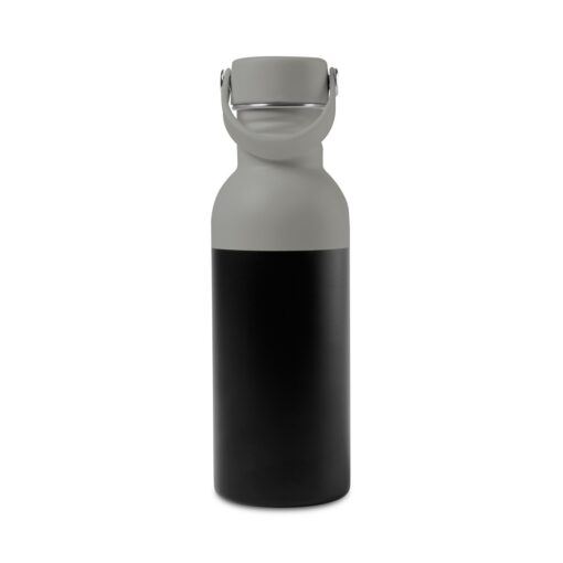 Arlo Colorblock Stainless Steel Hydration Bottle - 20 Oz. - Warm Grey-Black-4