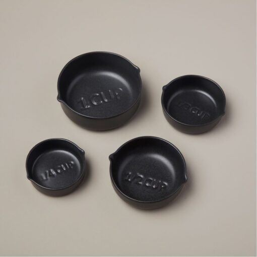 Be Home® Brampton Nested Stoneware Measuring Cups - Black-6