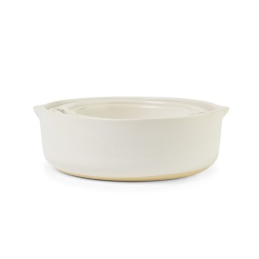 Be Home® Brampton Nested Stoneware Measuring Cups - White-2
