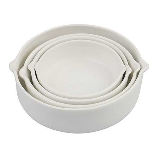 Be Home® Brampton Nested Stoneware Measuring Cups - White-5