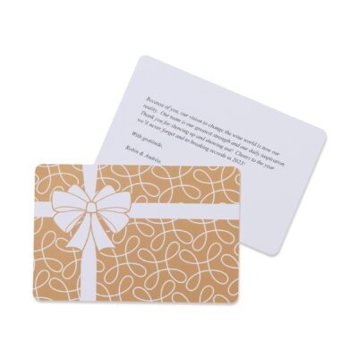 Gift Box Greeting Card - White-1