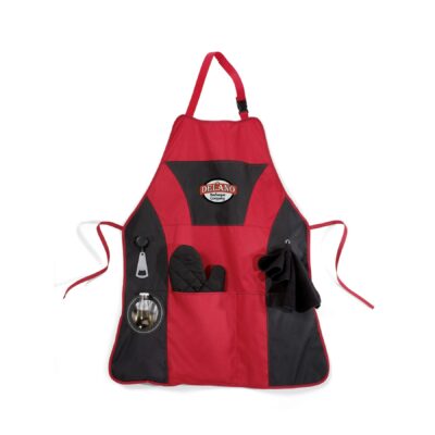Grill Master Apron Kit - Red-1