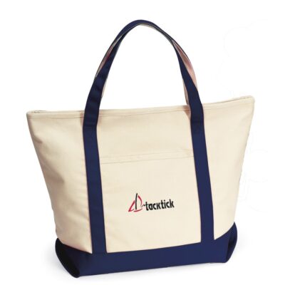 Harbor Cruise Boat Tote - Navy Blue-1