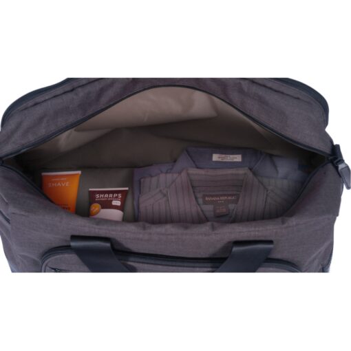 Heritage Supply Tanner Travel Duffel - Charcoal Heather-Black-4