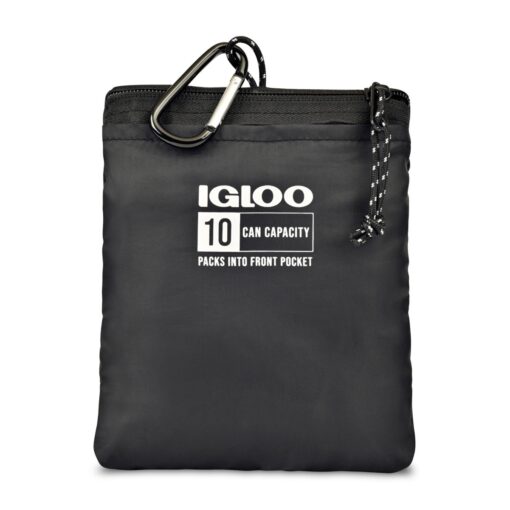 Igloo® Packable Puffer 10-Can Cooler Bag - Black-3