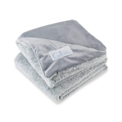 Luxe Faux Fur Throw Blanket - Grey-1