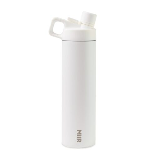 MiiR® Vacuum Insulated Wide Mouth Hatchback Chug Lid Bottle - 20 Oz. - White Powder-5