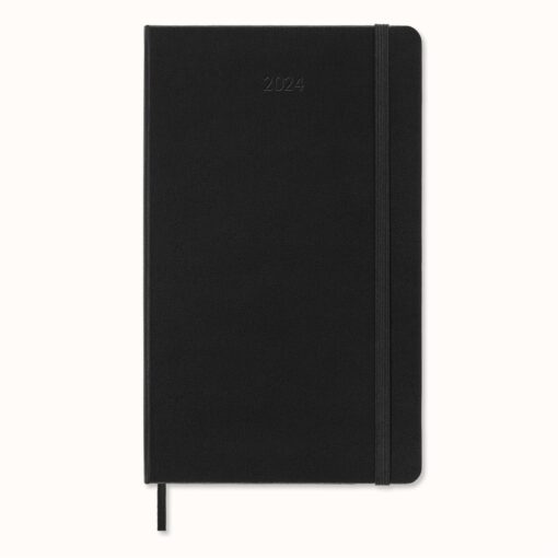 Moleskine® Hard Cover Large 12-Month Daily 2024 Planner - Black-2