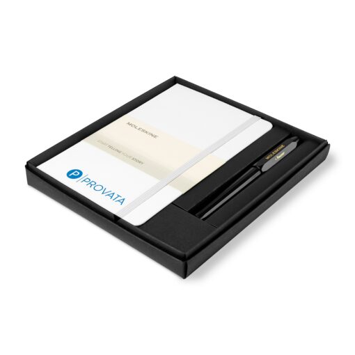 Moleskine® Medium Notebook and Kaweco Pen Gift Set - White-1