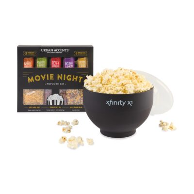 Movie Night Gourmet Popcorn Gift Set - Black-1