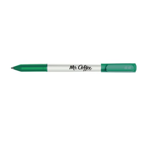 Paper Mate® Write Bros Stick Pen White Barrel - Black Ink - Green-1