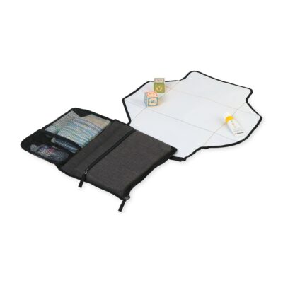 Reagan Portable Changing Pad Station - Charcoal Heather-1
