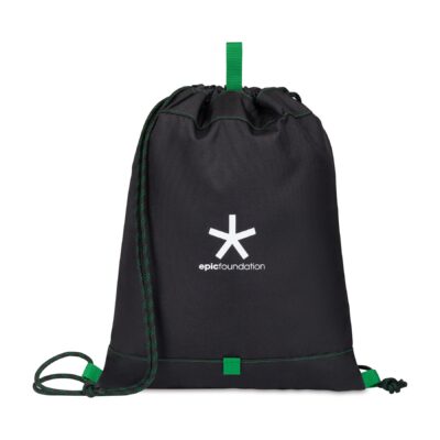 Repeat Recycled Poly Cinchpack - Kelly Green-1
