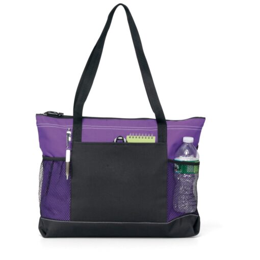 Select Zippered Tote - Purple-2