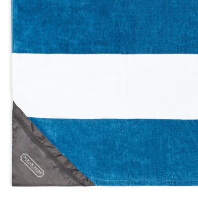 Slowtide Pocket Beach Towel - Porto Navy-1