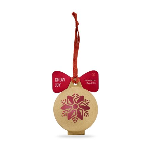 Modern Sprout® Seed Ornament - Poinsettia-1
