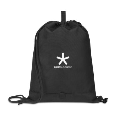 Repeat Recycled Poly Cinchpack - Black-1